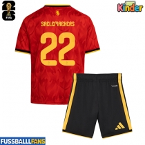 Belgien Alexis Saelemaekers #22 Heimtrikotsatz Kinder EM 2024 Kurzarm (+ Kurze Hosen)